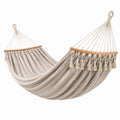 Amaca in Cotone con Barre in Legno Beige