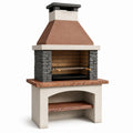 Barbecue in muratura con granito e pietra