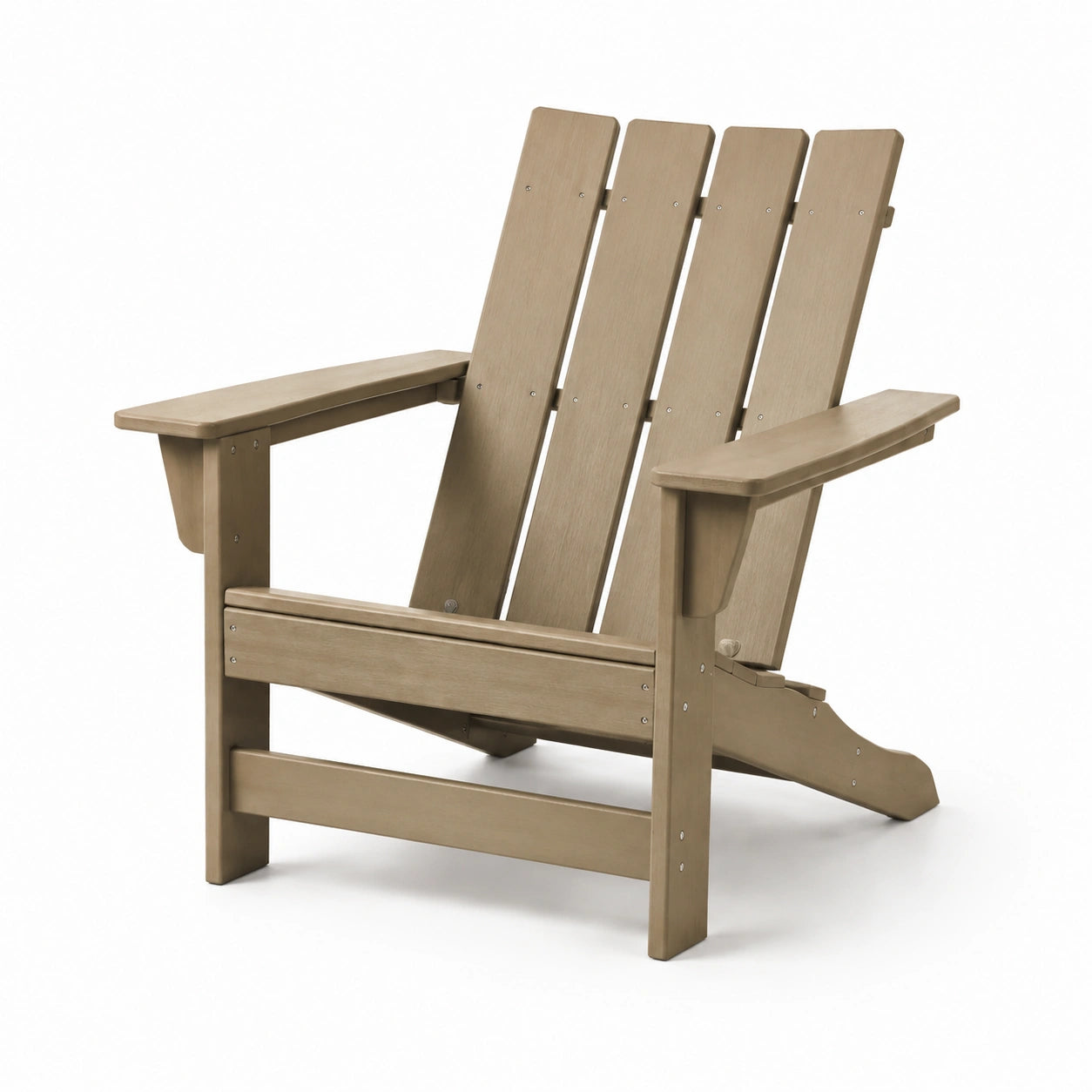 Sedia Adirondack in Polimero Marrone 89x76x94 cm