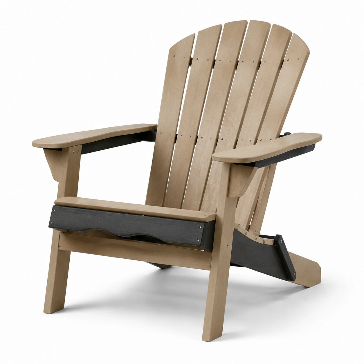 Sedia Adirondack in Legno Composito Beige